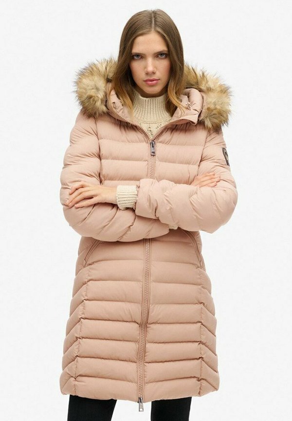 Superdry & Co FUJI HOOD MID LENGTH - Winter coat - winter taupe