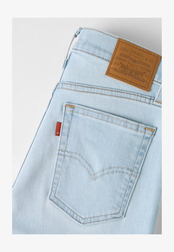 Levi's® 722 HIGH RISE SLIM TRUE BLUE RINSE - Slim fit jeans - true blue rinse - light indigo - worn in