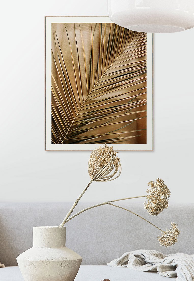 Orange Wallz GOLDEN PALM LEAF