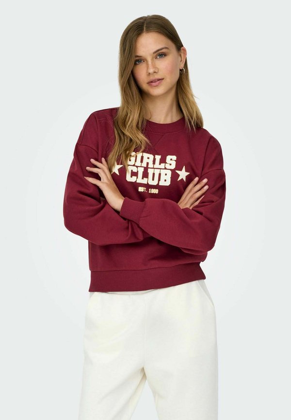 ONLY Sweats ONLJO Sweat - Sweatshirt - cabernet