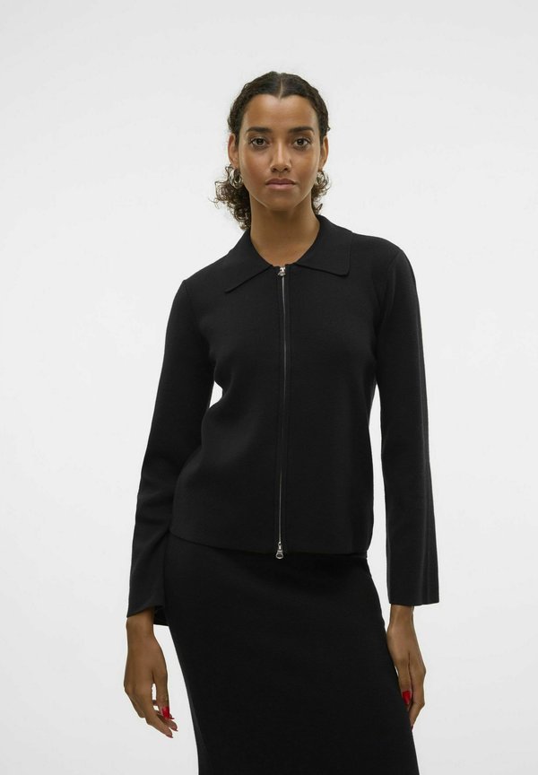 Vero Moda AWHANNA KNIT CARDIGAN - Cardigan - black
