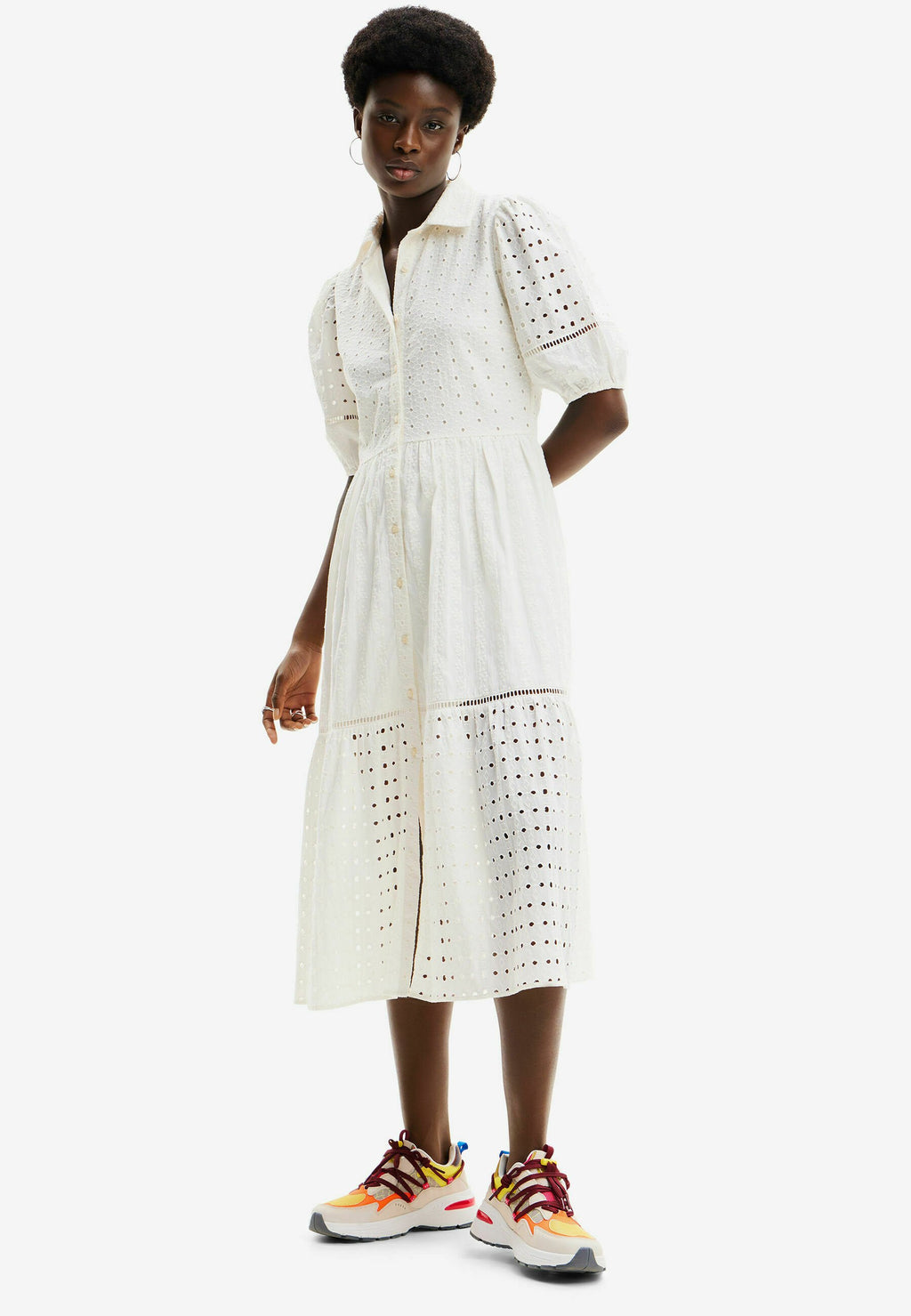 Desigual EMBROIDERED MIDI
