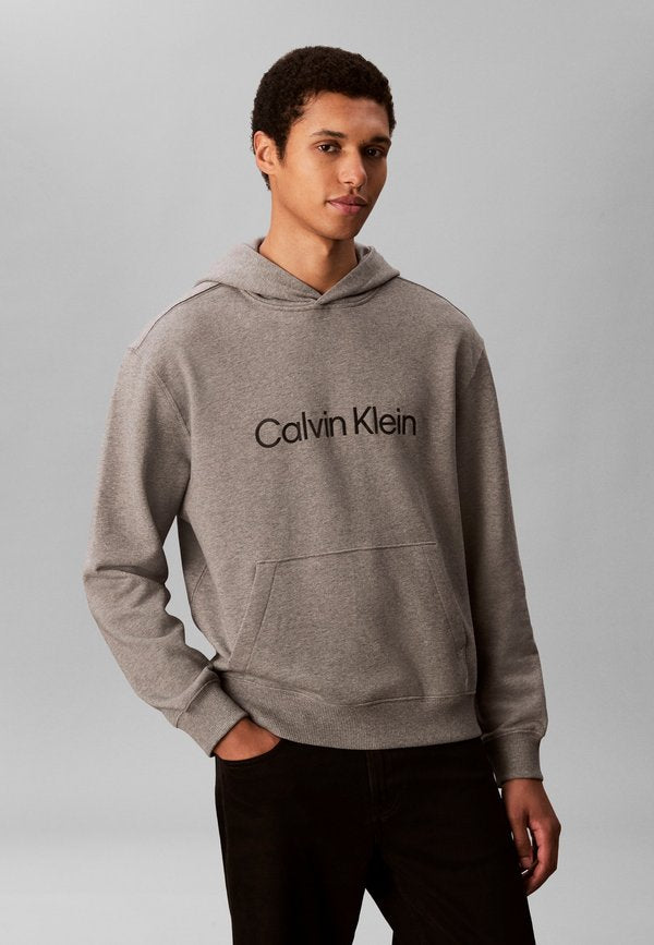 Calvin Klein STANDARD LOGO - Hoodie - medium grey heather