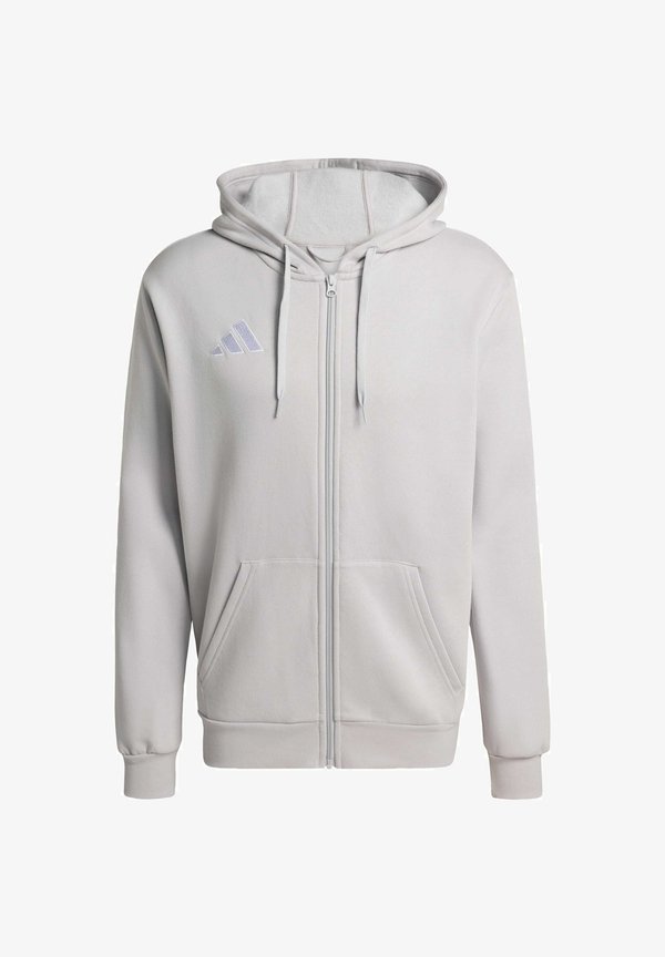 adidas Performance ADIDAS PERFORMANCE ENTRADA26 FULL ZIP HOODIE - Zip-up sweatshirt - team light grey/white