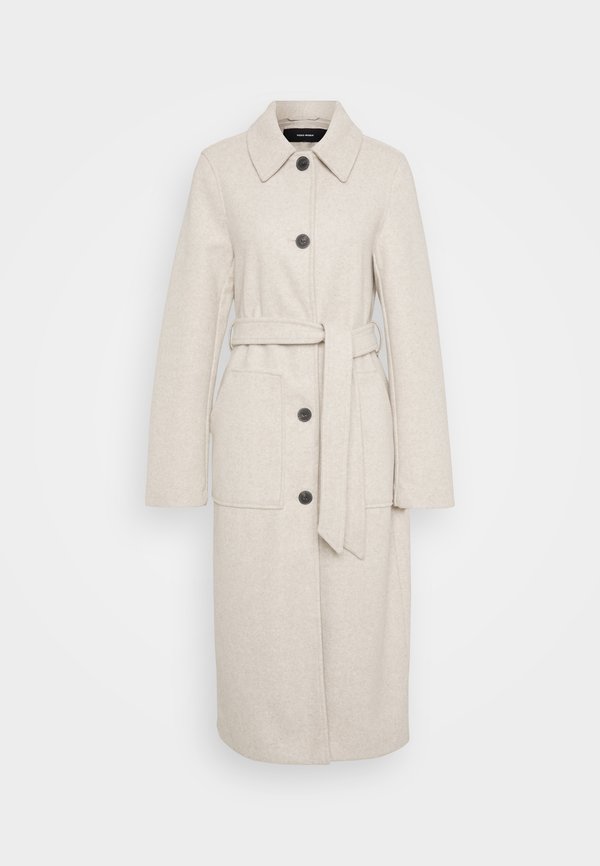 Vero Moda Tall VMFORTUNEPARIS LONG COAT  - Classic coat - oatmeal melange