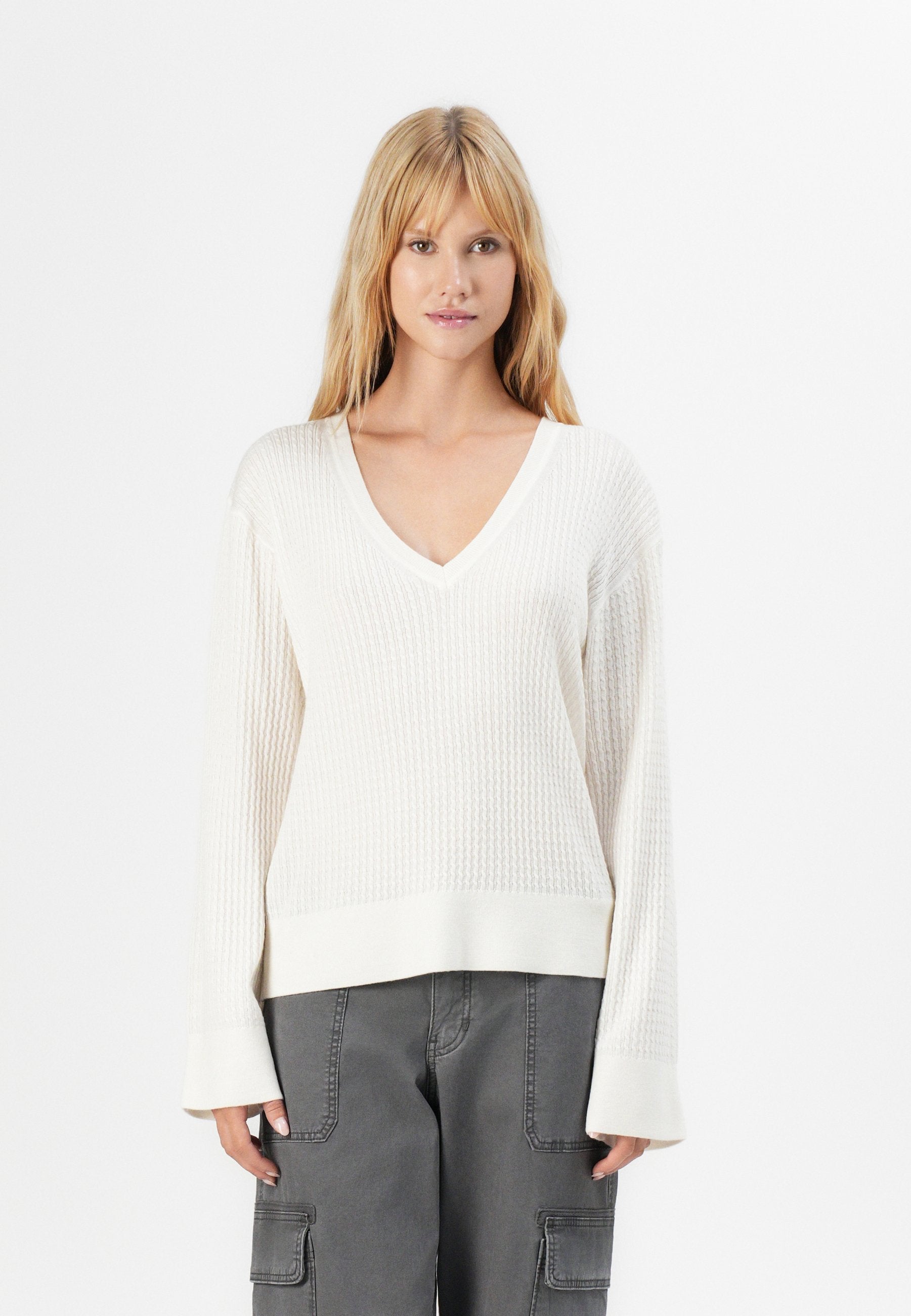 Selected V-neck 100% Merino