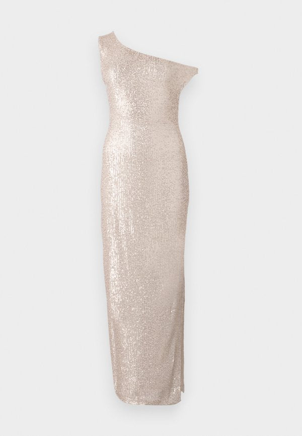 Norma Kamali DROP SHOULDER FITTED GOWN SIDE SLIT