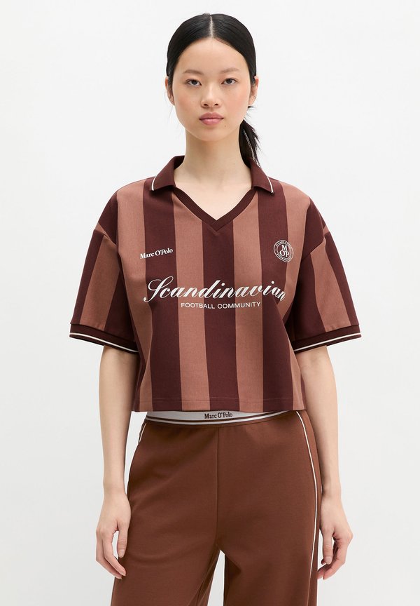Marc O'Polo MOP CLUB '67 FOOTBALL TRIKOT SHIRT, CROPPED, STRIPED