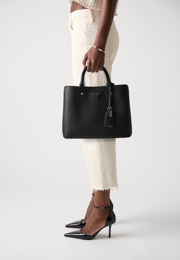 Guess MERIDIAN GIRLFRIEND SATCHEL - Handbag - black