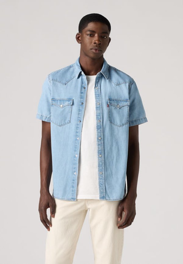 Levi's® CLASSIC WESTERN - Shirt - blue denim
