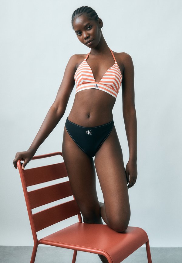 Calvin Klein Swimwear GRAPHIC MONOGRAM - Bikini top - acorn orange