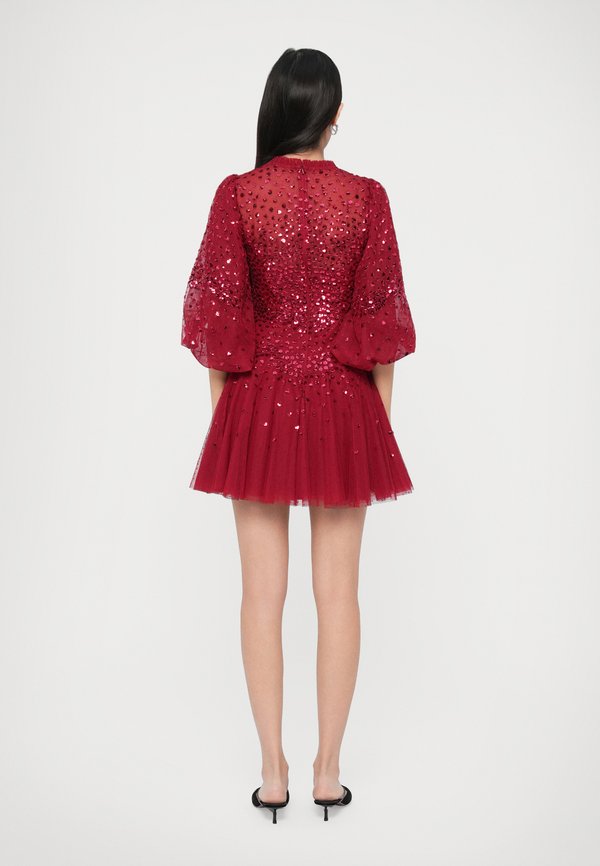Needle & Thread SCALLOP ROUND NECK MICRO MINI DRESS