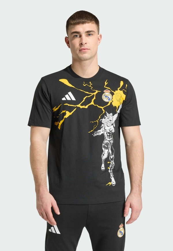 adidas Performance REAL MADRID AVENGERS   - Print T-shirt - black
