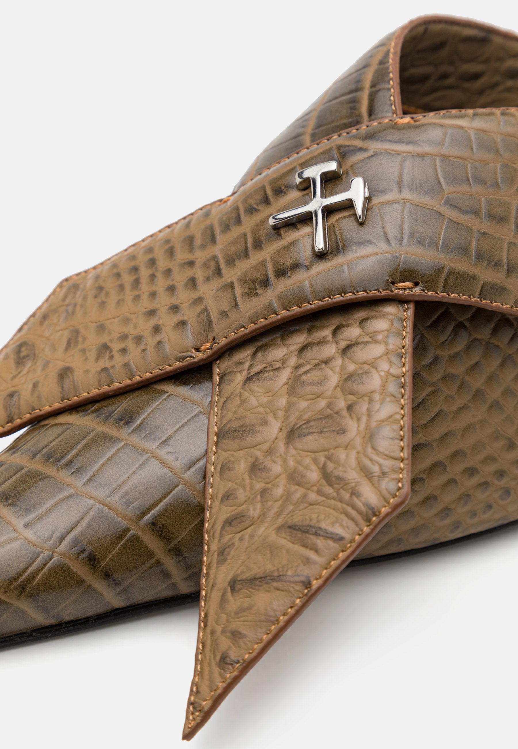 GmbH ZINA BOW MULE CROC EMBOSSED