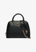 Guess DITA DOME SATCHEL - Handbag - black