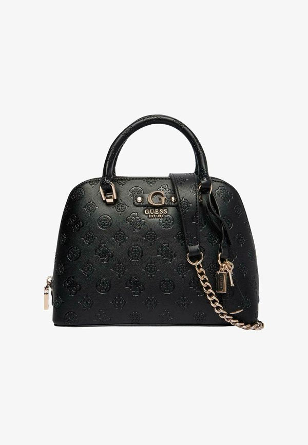 Guess DITA DOME SATCHEL - Handbag - black