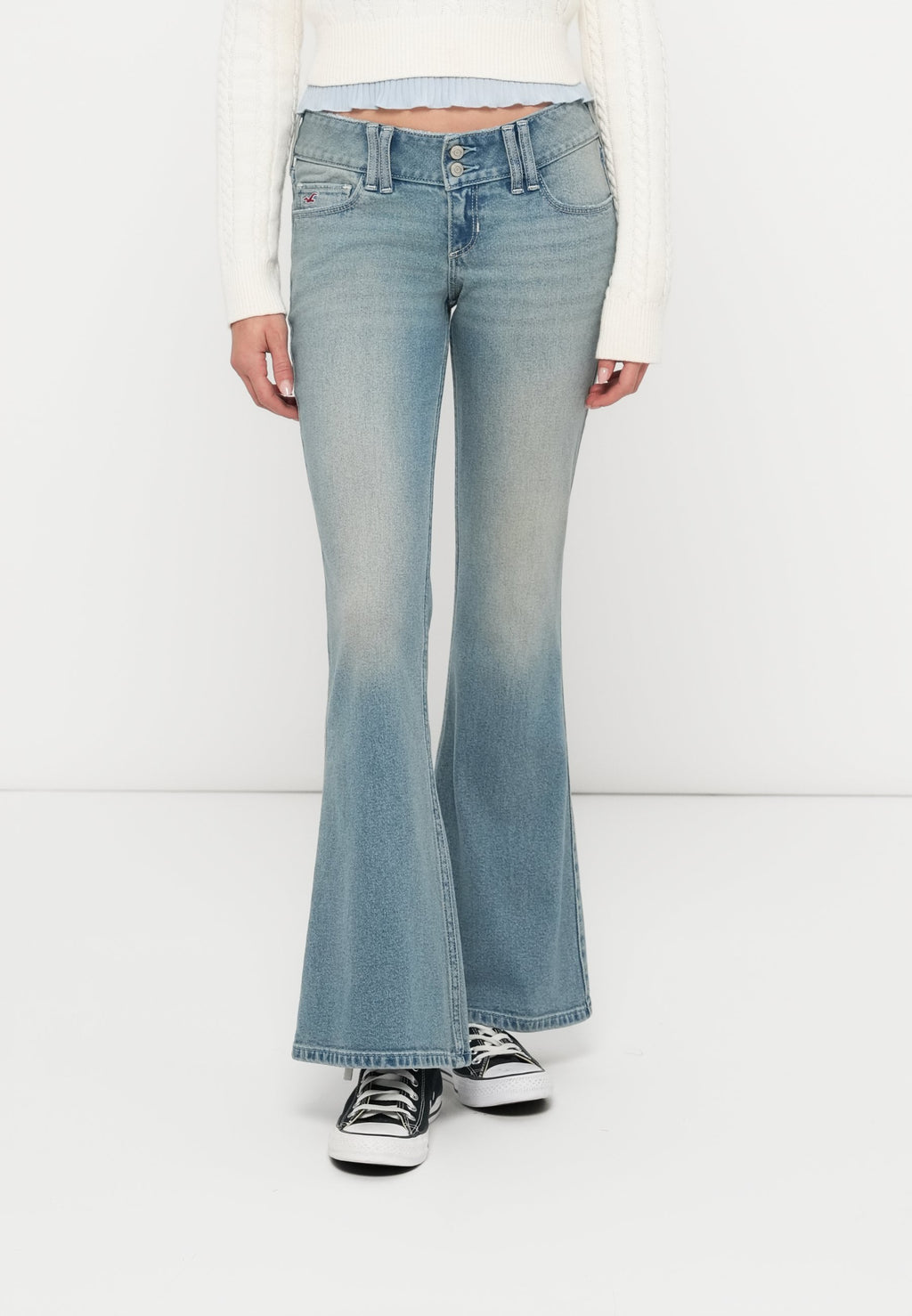 Hollister Co. TREND DROP FAIRFAX BACK BUCKLE FLARE