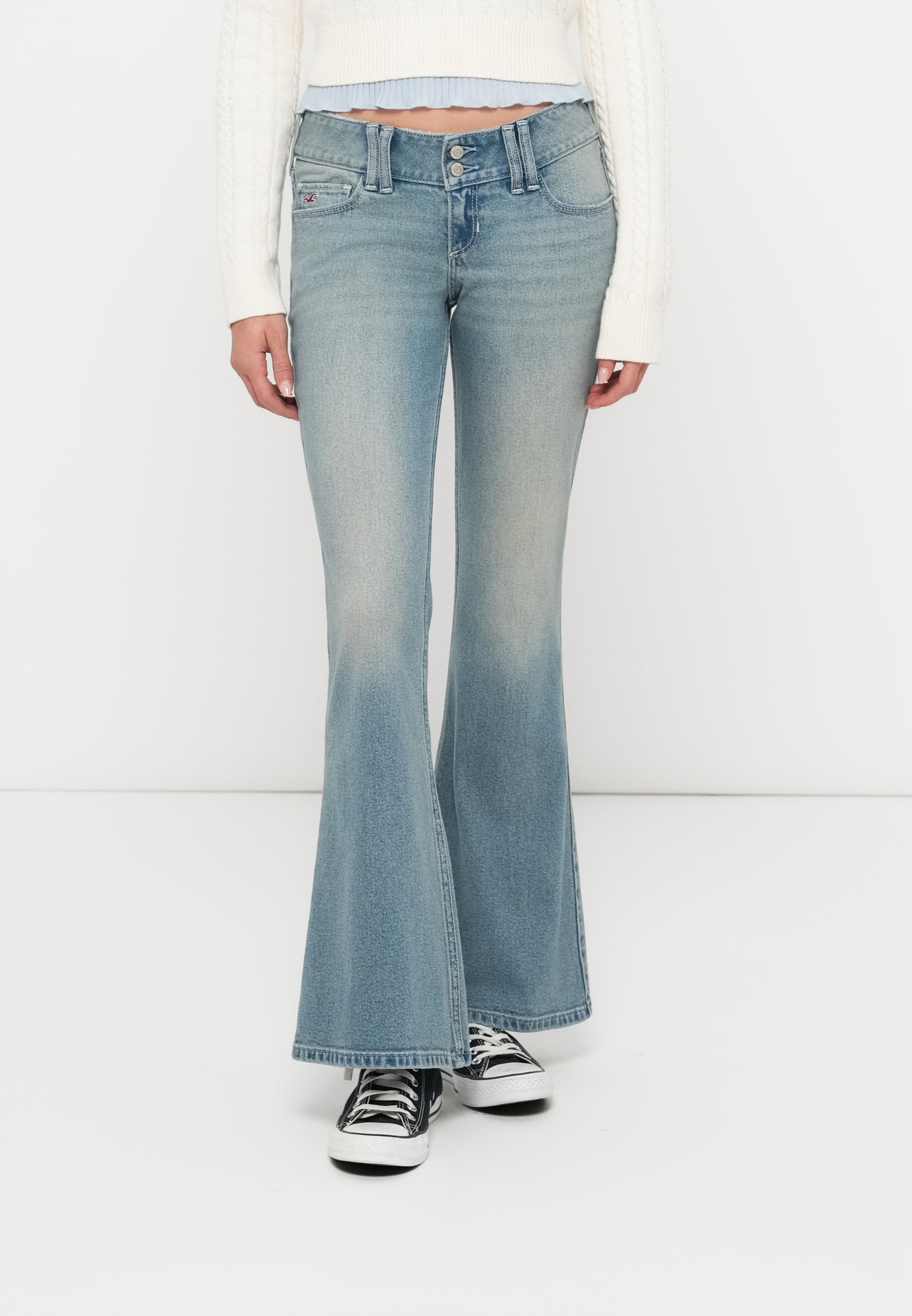 Hollister Co. TREND DROP FAIRFAX BACK BUCKLE FLARE