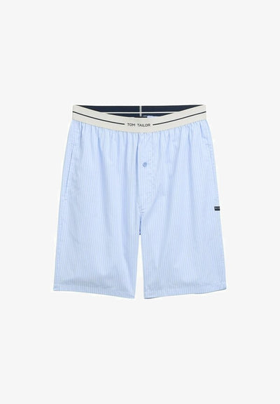 TOM TAILOR BERMUDA - Pyjama bottoms - blue-light-stripe