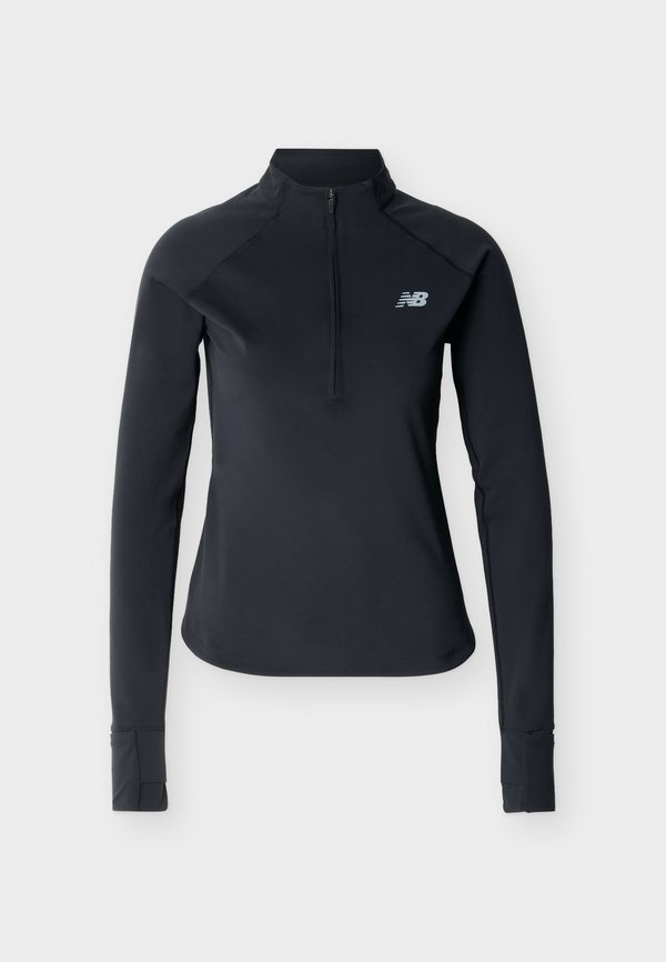 New Balance HARMONY HALF ZIP - Long sleeved top - black