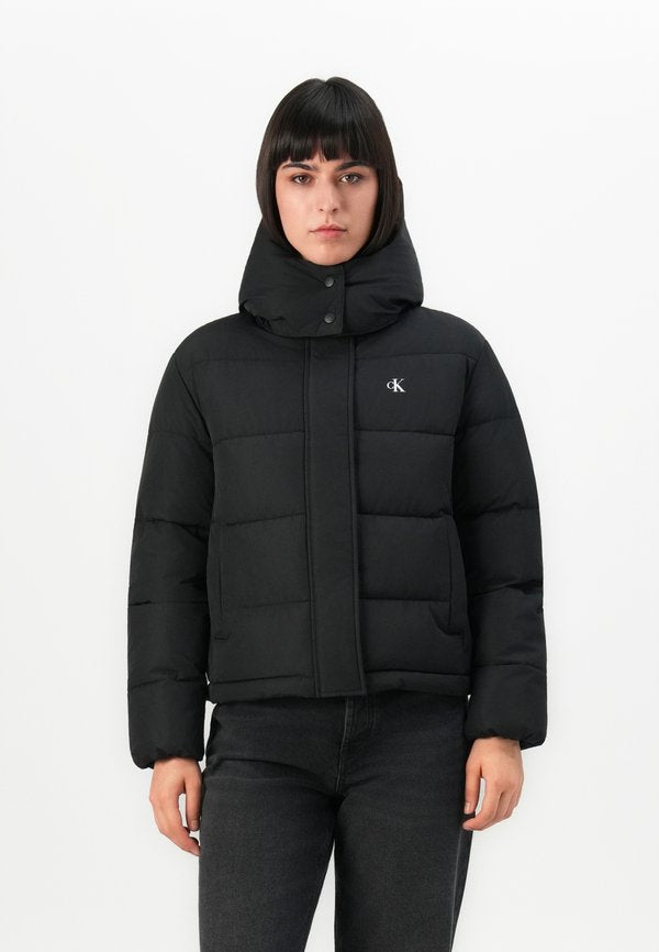 Calvin Klein Jeans MONOLOGO PUFFER - Winter jacket - black