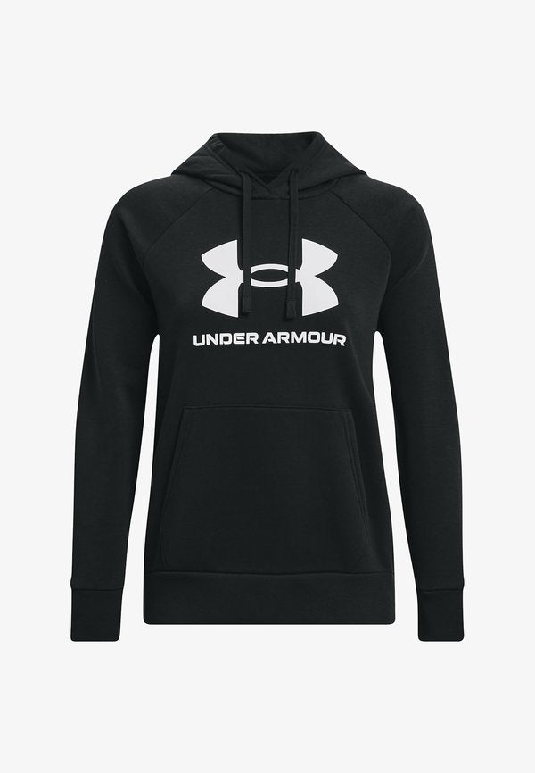Under Armour RIVAL FLEECE BIG LOGO - Hoodie - black
