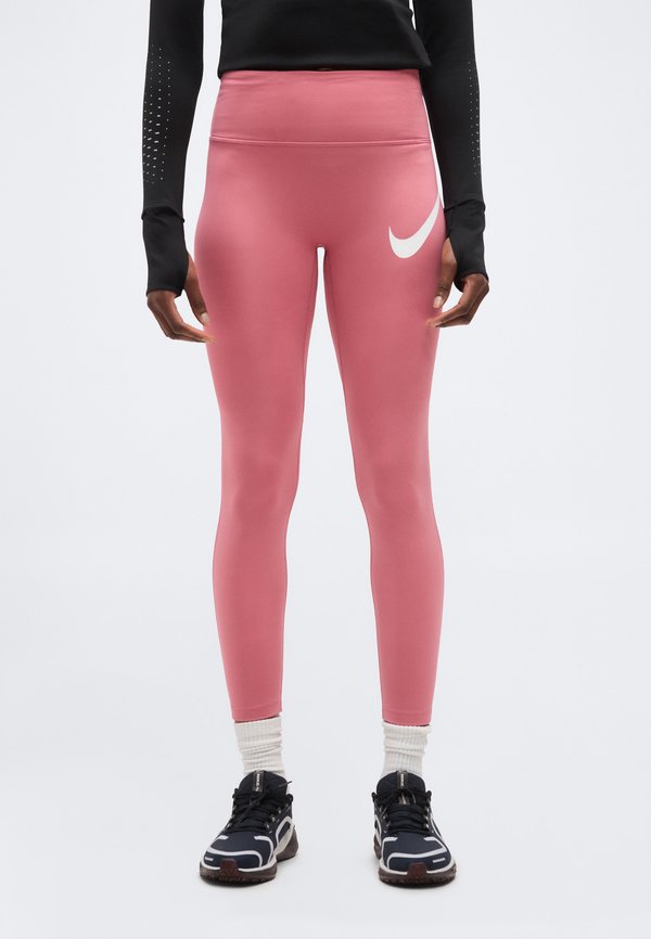 Nike Performance TEMPO - Running tights - peony/white