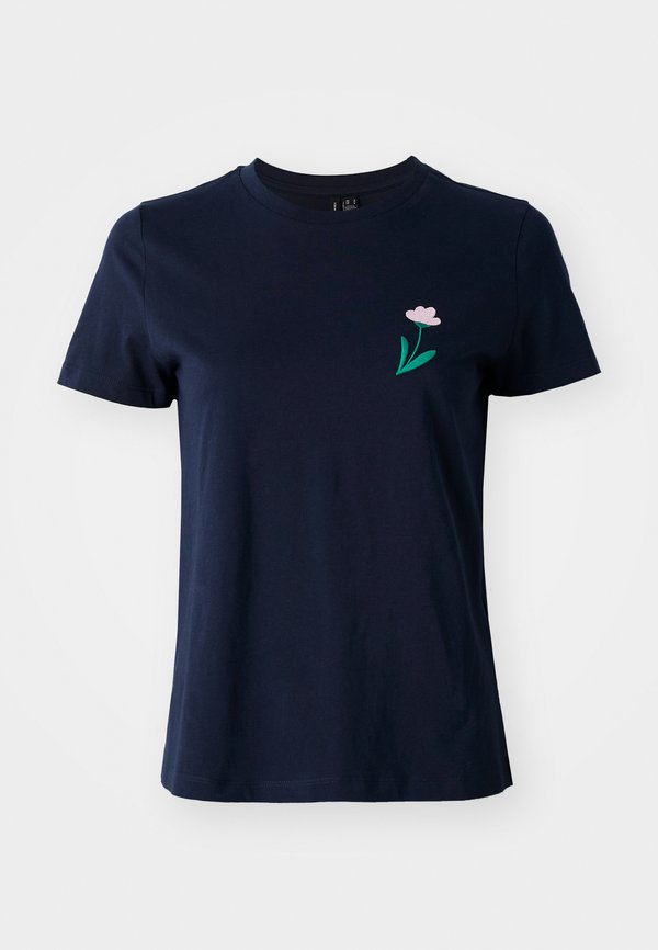 Vero Moda VMSILJA FRANCIS BOX - Print T-shirt - navy blazer