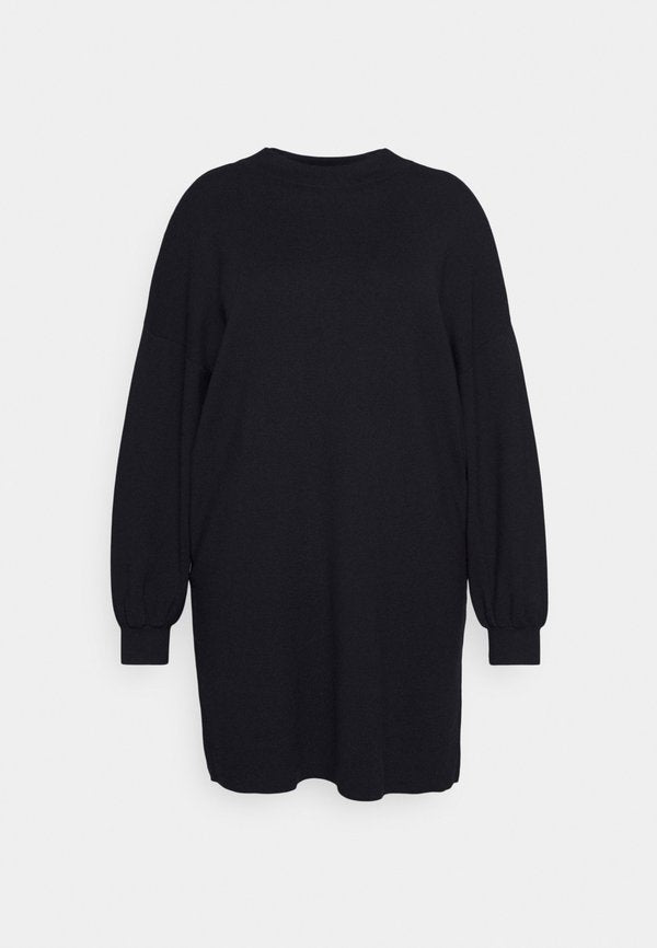Vero Moda Curve VMNANCY FUNNELNECK DRESS - Jumper dress - black
