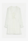 Vero Moda PEPLUM DRESS VMMARIA SHORT DRESS - Day dress - snow white