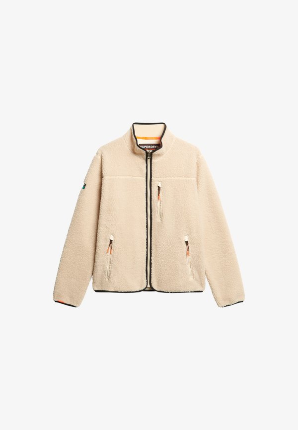 Superdry & Co FULL ZIP  - Fleece jacket - oatmeal beige