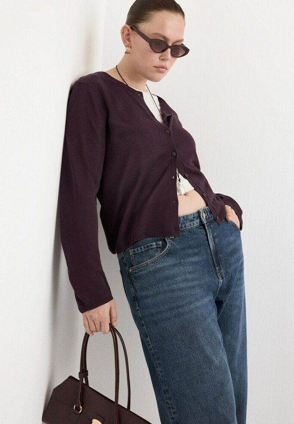 Mango Cardigan - bordeaux