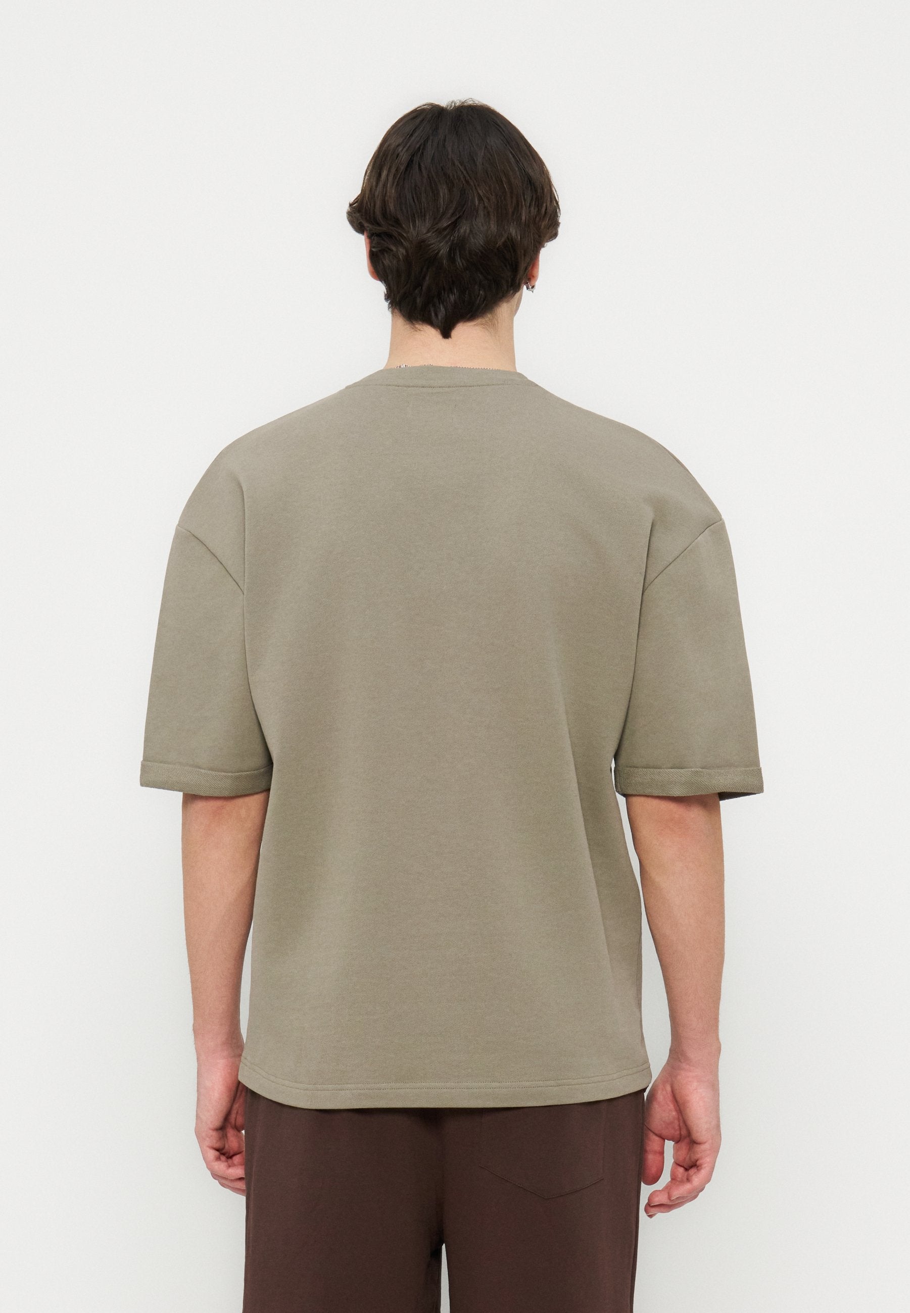 YOURTURN HEAVYWEIGHT OVERSIZED FIT TURN UP TERRY