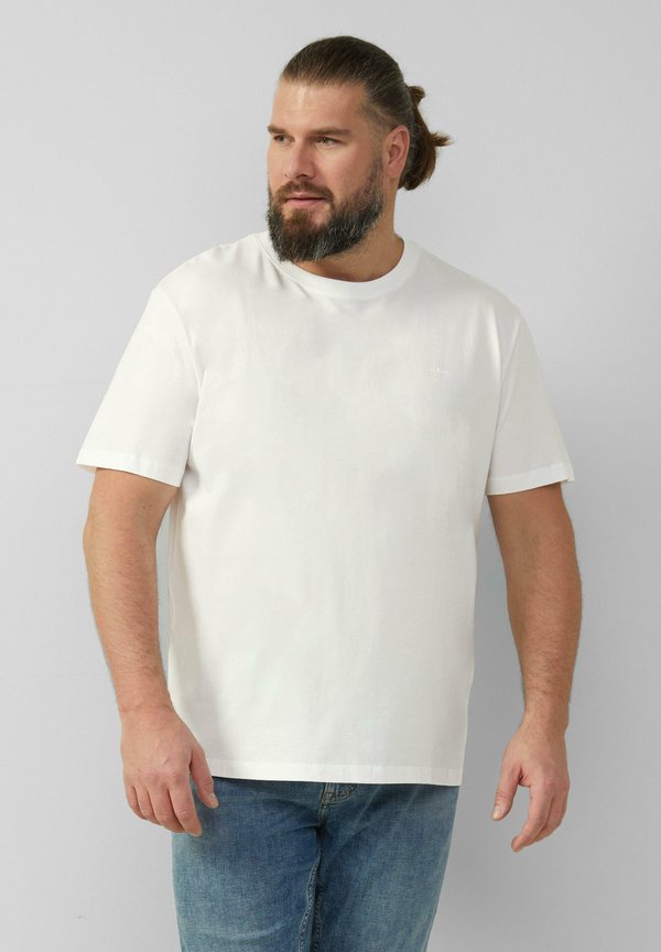 s.Oliver MIT CREW NECK - Basic T-shirt - weiß