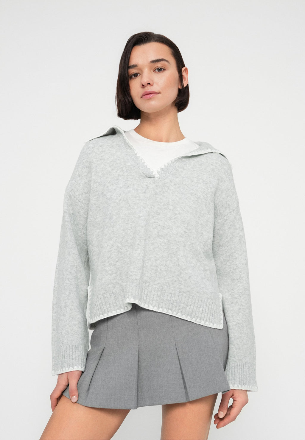 VILA Knitted V-neck