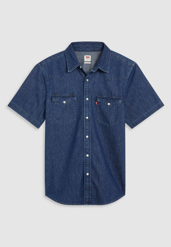 Levi's® CLASSIC WESTERN - Shirt - blue denim
