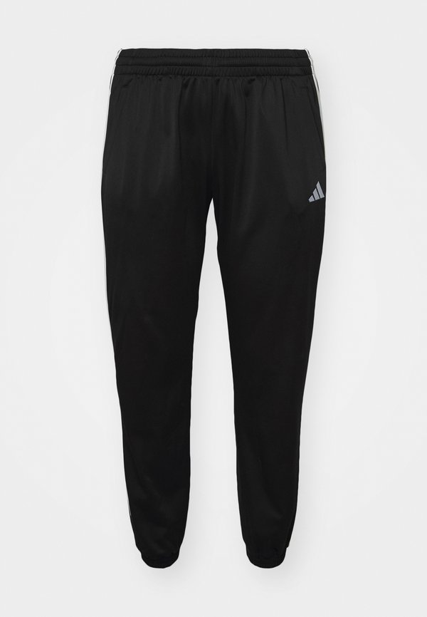 adidas Sportswear 3-STRIPES TRACK PLUS SIZE - Tracksuit bottoms - black/white