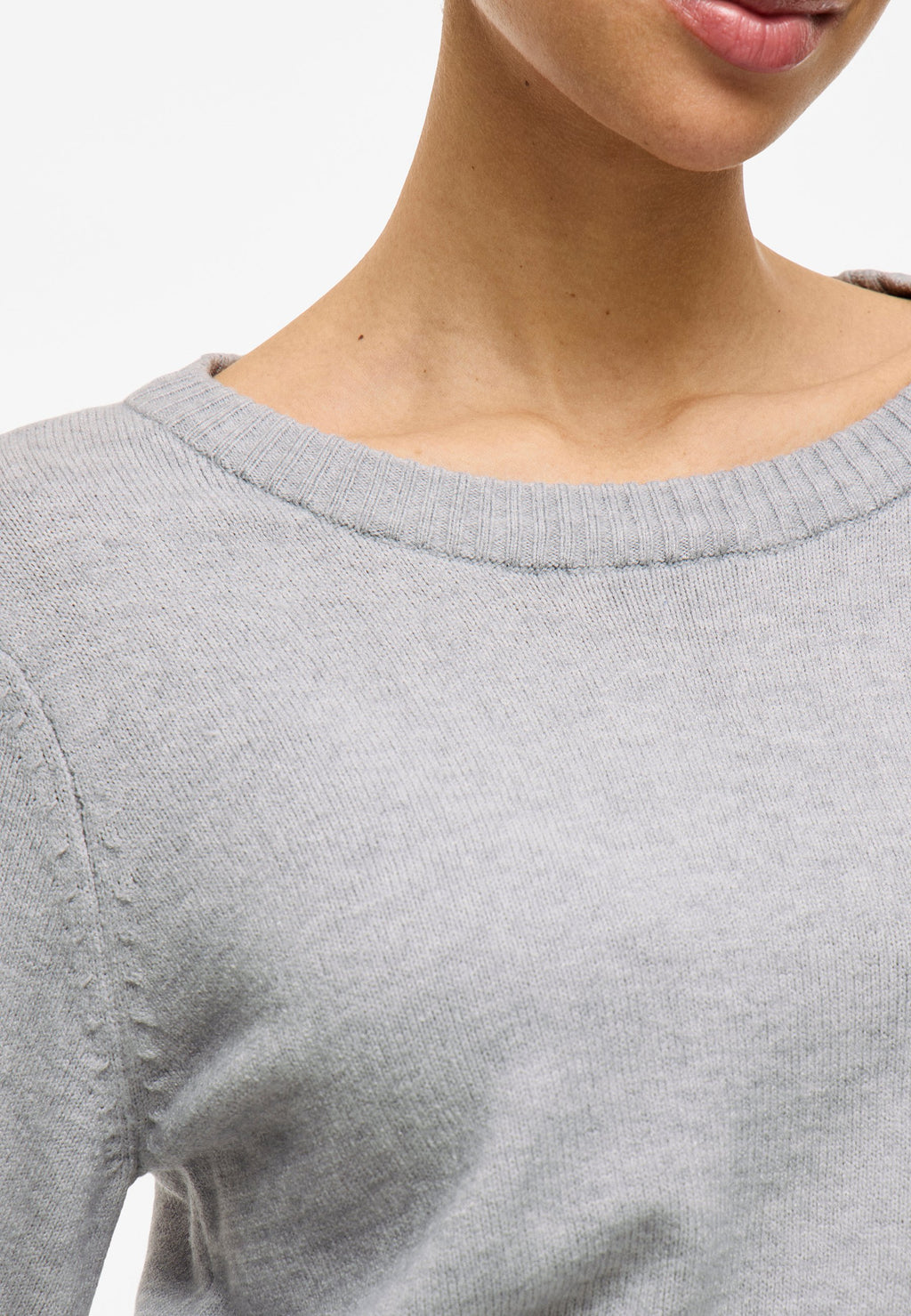 VILA VIRIL O-NECK L/S KNIT TOP - NOOS