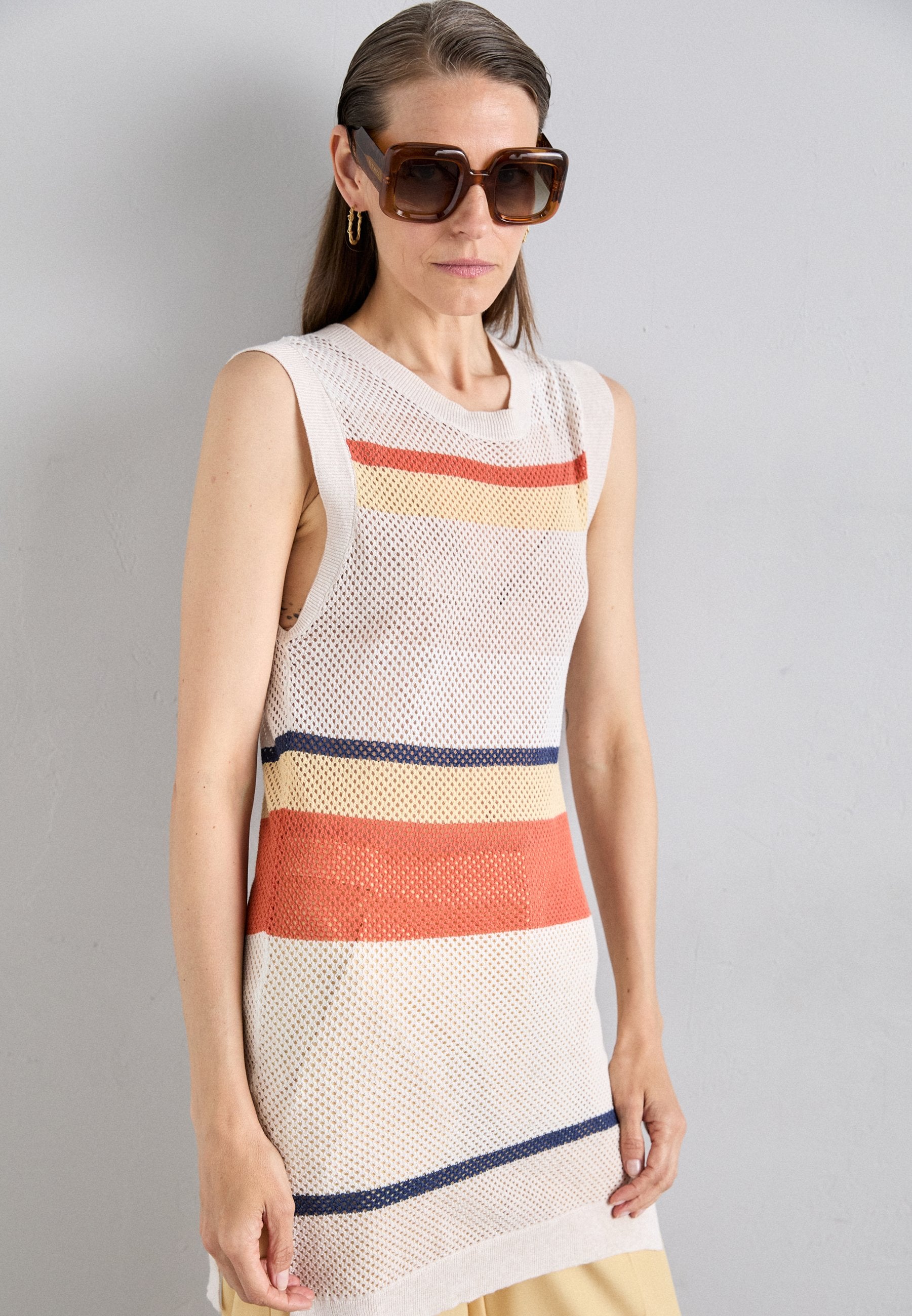 KNITID STRIPE TUNIC