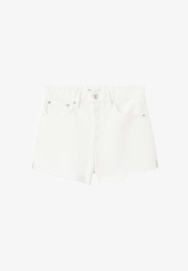 Mango ADULT - Denim shorts - white