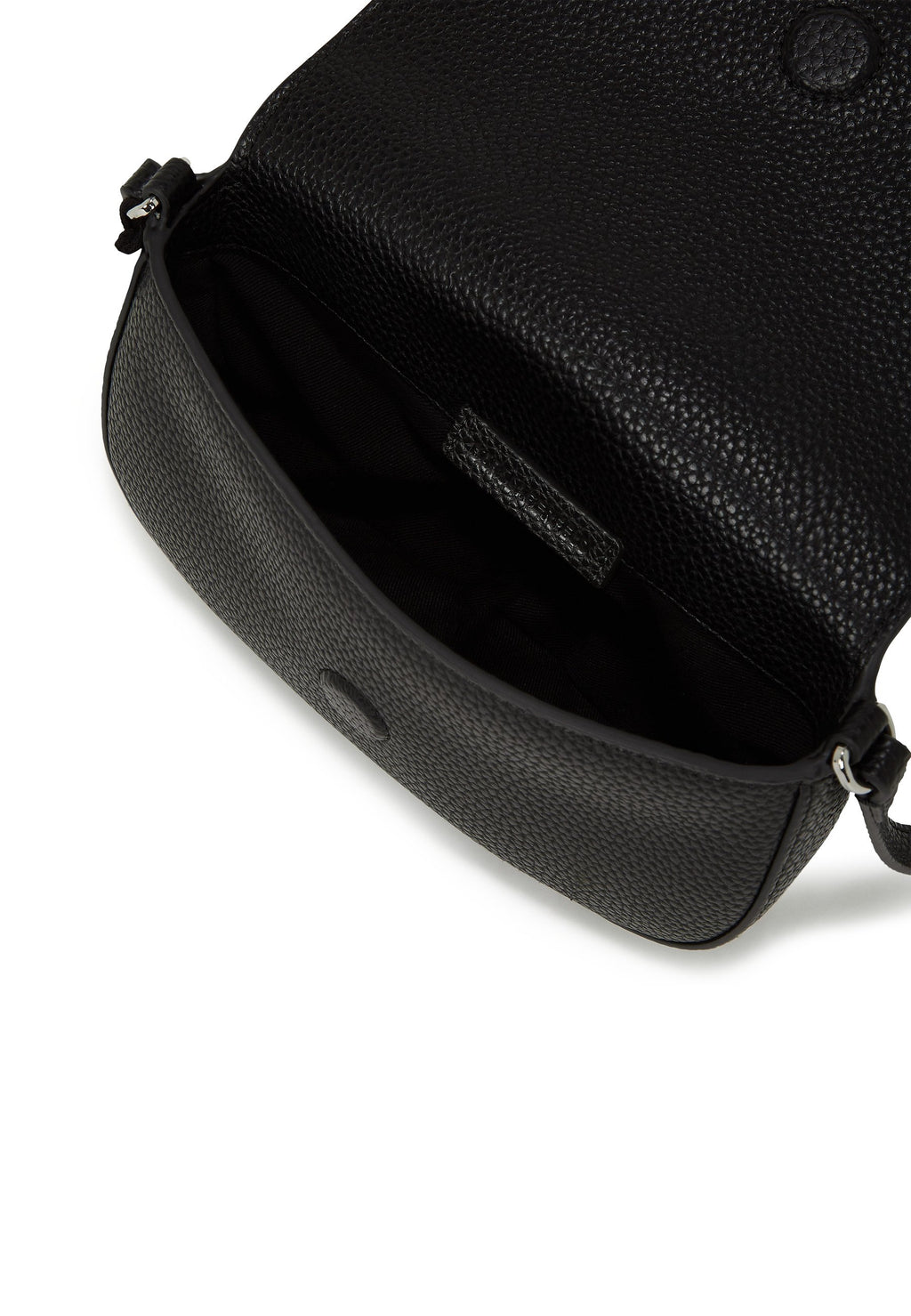 KARL LAGERFELD IKON PEBBLE PIN FLAP POUCH