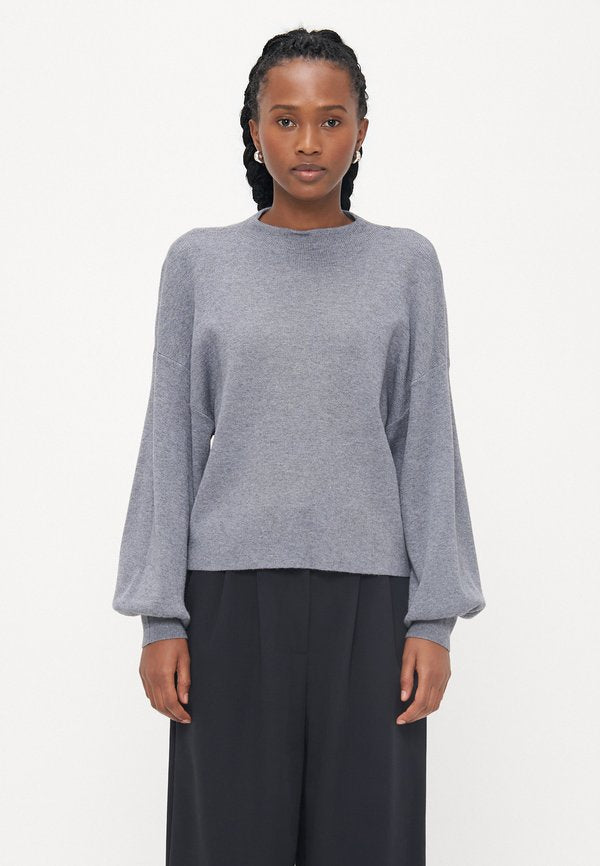 Vero Moda Petite VMNANCY - Jumper - medium grey melange