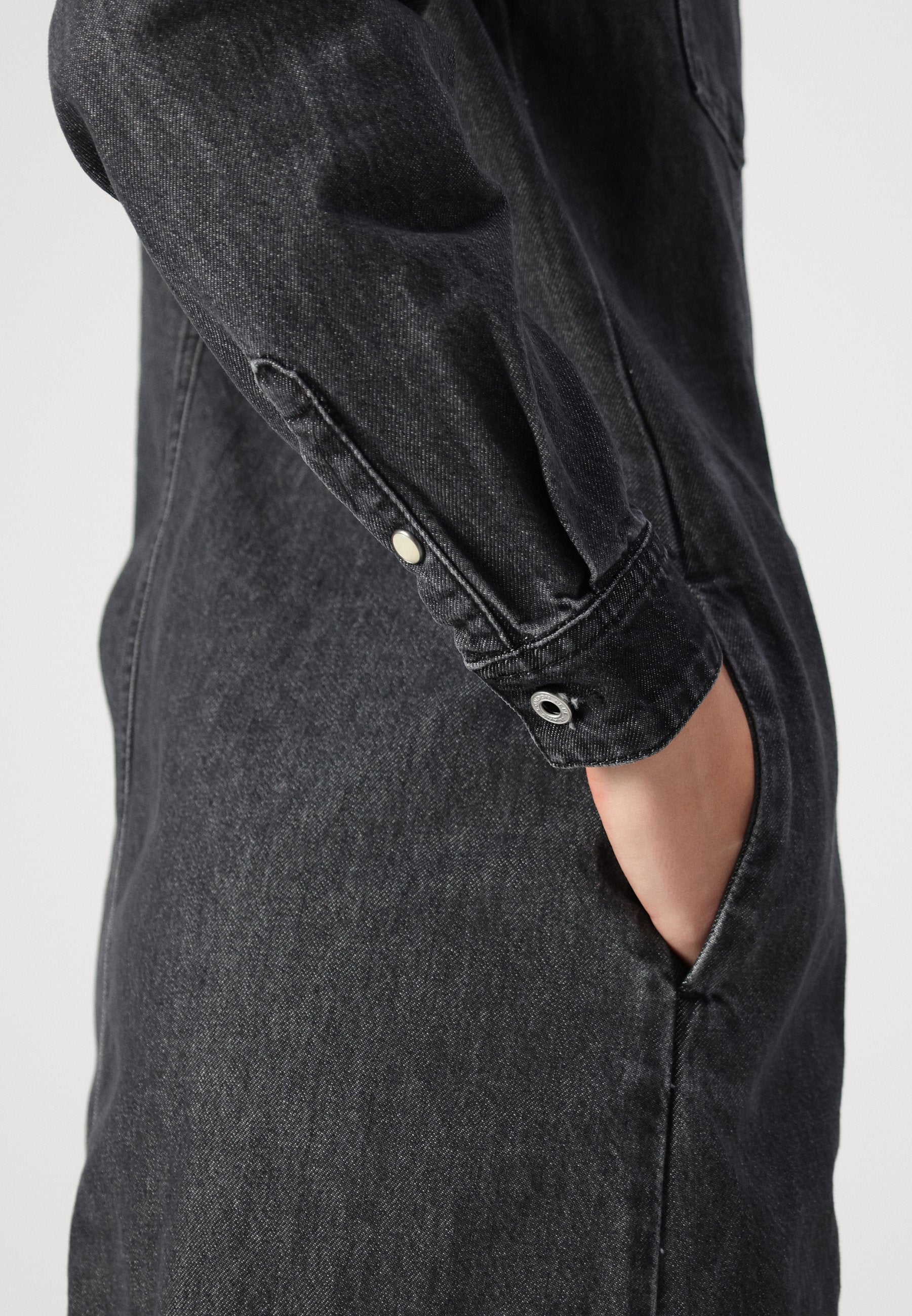Pepe Jeans MIDI DRESS CHARCOAL