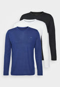 Calvin Klein Golf ASSORTED LONG SLEEVE 3 PACK - Long sleeved top - black/white/navy