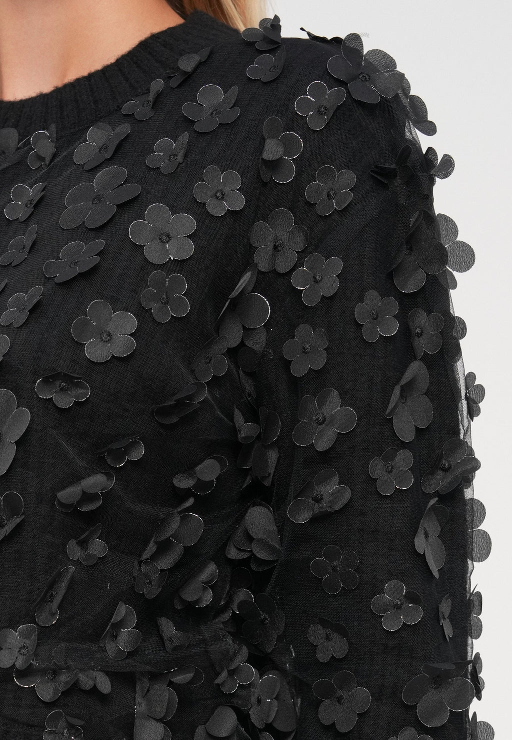 ONLY ONLHUA LIFE FLOWER DETAIL O NECK