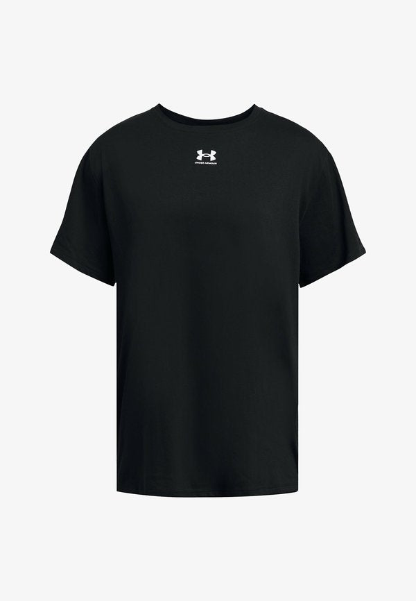 Under Armour CAMPUS OVERSIZE - Sports T-shirt - black