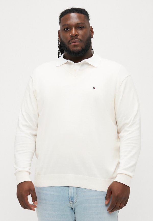 Tommy Hilfiger ESSENTIAL V NECK - Jumper - ivory petal