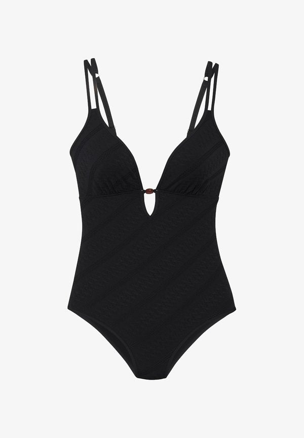 s.Oliver S.OLIVER BADEANZUG - Swimsuit - schwarz