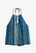 Superdry & Co PRINTED HALTER - Beach accessory - shibori blue border