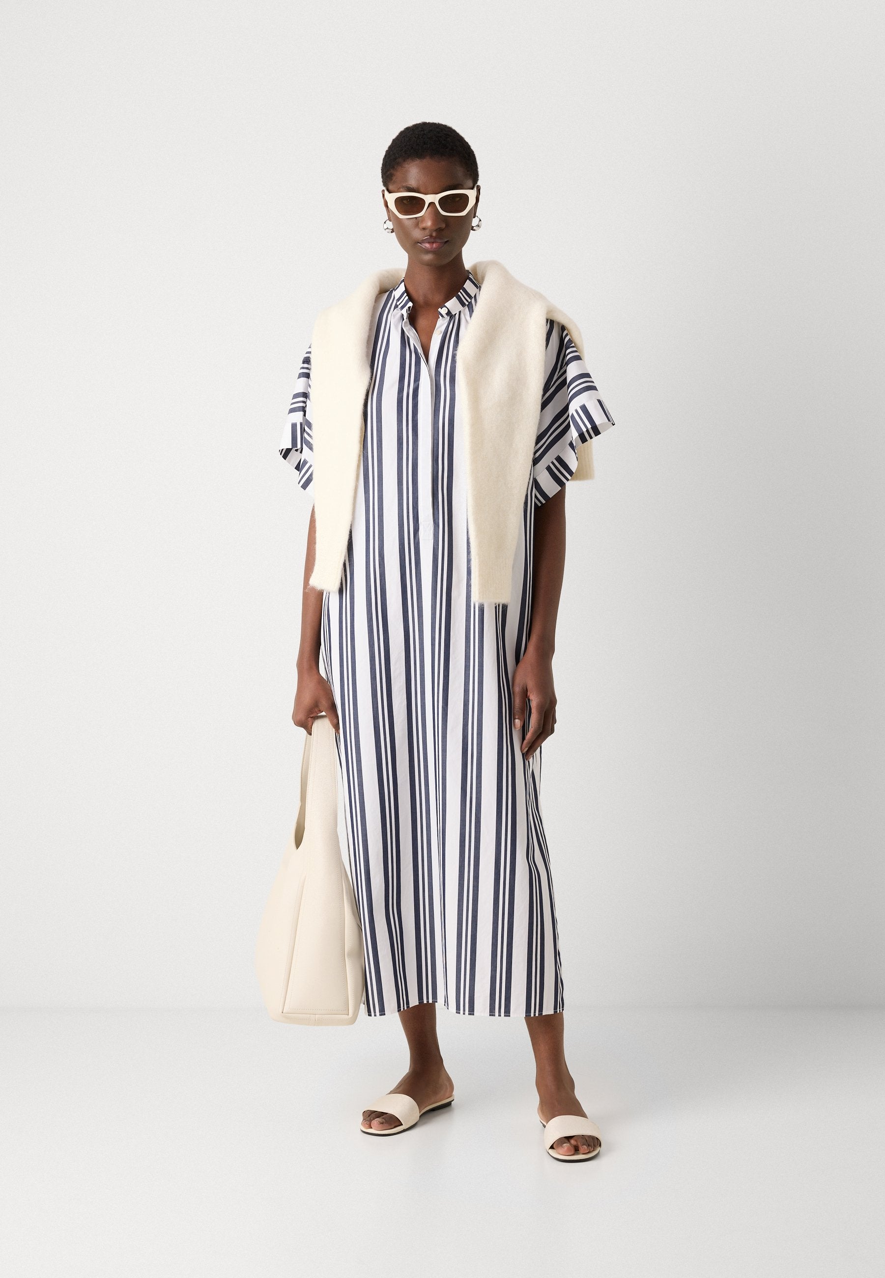 GANT STRIPED CAFTAN DRESS